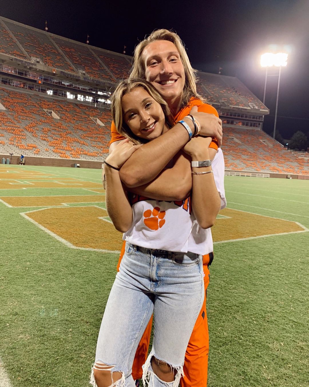 Trevor Lawrence & Girlfriend Marissa Mowry Have A Beach Day Hair-Off –  OutKick