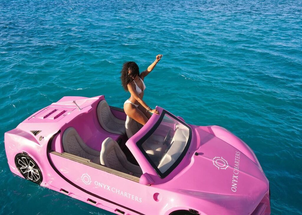 Angel Reese in Europe on her Barbie Boat!