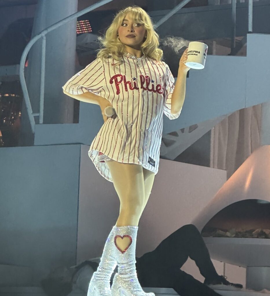 Sabrina Carpenter Takes the Stage in a Phillies Jersey!