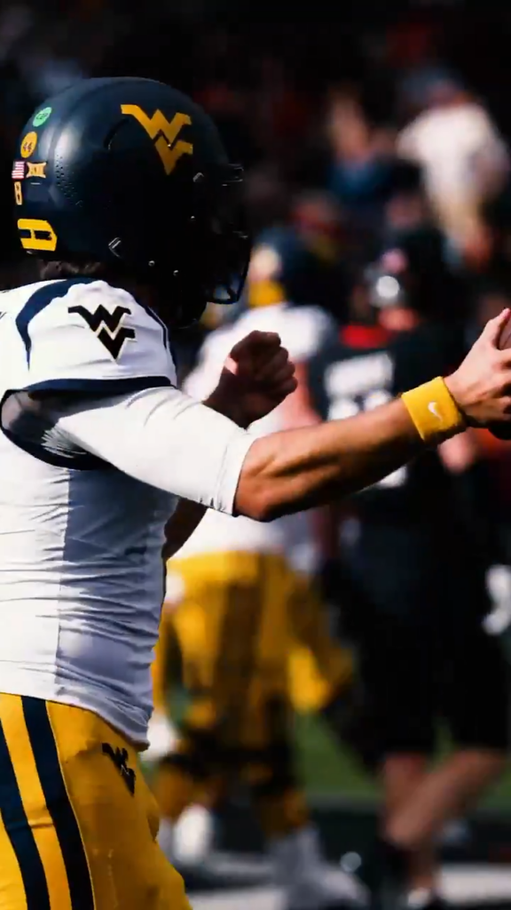 West Virginia’s QB Does the Trump Shimmy!